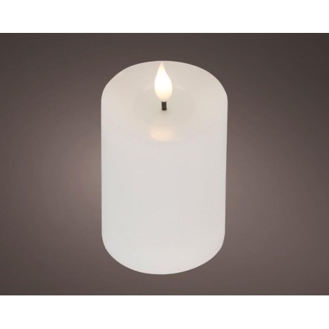 CANDELA LED BIANCA H.13.5 D.7.5